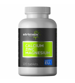 Кальций Цинк Магний Calcium Zinc Magnesium Strimex, 120 таб. (Биологически активная добавка к пище )