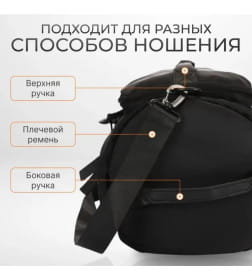 Сумка дорожная DoubleW Tourer 21113# черный