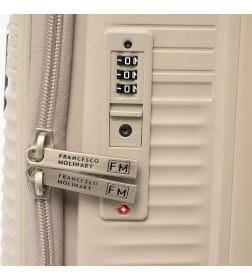 Чемодан на колесах Francesco Molinary 344-012/2-24BEG бежевый