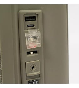 Чемодан на колесах Francesco Molinary 344-8038/3-20GGN серый/зеленый