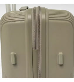 Чемодан на колесах Francesco Molinary 344-8038/3-20GGN серый/зеленый