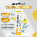 Витамины шипуч. Vitamin C BiotechUSA, 20 табл., лимон