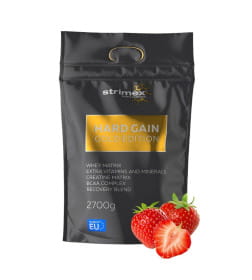 Гейнер Strimex Hard Gain Gold Edition, 2700 г, клубника (Биологически активная добавка к пище )