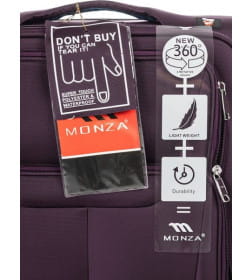 Чемодан на колесах MONZA 23014# L, фиолетовый