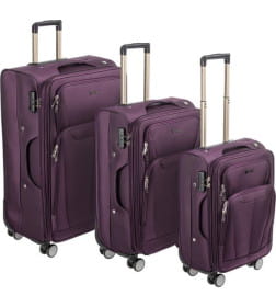 Чемодан на колесах MONZA 23014# L, фиолетовый