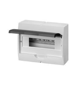 Корпус пластиковый навесной ЩРН-П-12 модулей белый, дымчатая дверца, без шин, IP41 SQ0901-0074 TDM