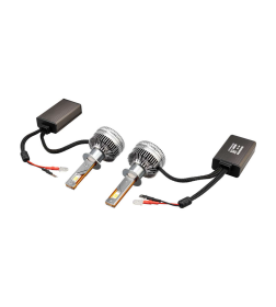 Автолампа диод H1 P14,5s 12V 170W 15000Лм SKYWAY вент+драйвер SENATOR PRO 6500К Белая комп.2шт