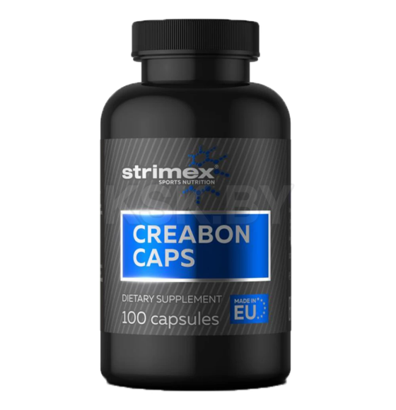 Креатин Creabon caps Strimex, 100 капсул (Биологически активная добавка к пище )