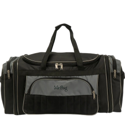 Сумка дорожная Mr.Bag 102-A43R-BGR черный/серый