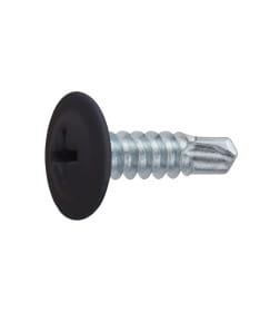 Саморез 4.2х19 мм с п/ш, цинк, со сверлом, RAL 9005 (150 шт в пласт. конт.) STARFIX (цвет черный янтарь)