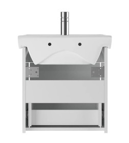 Тумба подвесная Айсберг Амур 50 под умывальник Томь (Push to open) 