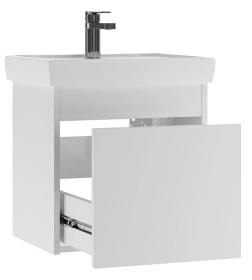 Тумба подвесная Айсберг Амур 50 под умывальник Томь (Push to open) 