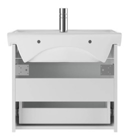 Тумба подвесная Айсберг Амур 60 под умывальник Томь (Push to open) 