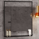 Зеркало Belux Турин В 75 Черный матовый