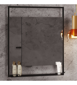 Зеркало Belux Турин В 75 Черный матовый