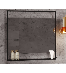 Зеркало Belux Турин В 85 Черный матовый