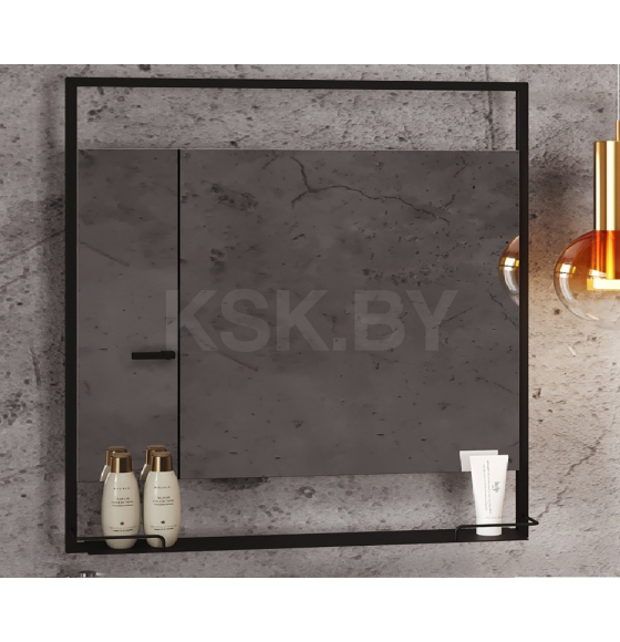 Зеркало Belux Турин В 85 Черный матовый