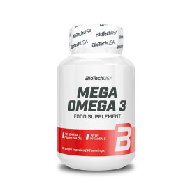 Витамины Mega Omega 3 BiotechUSA, 90 капс.