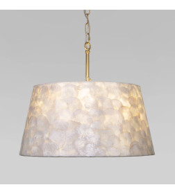 Люстра умная с перламутром 101013/5 латунь/перламутр