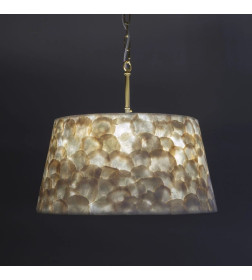 Люстра умная с перламутром 101013/5 латунь/перламутр