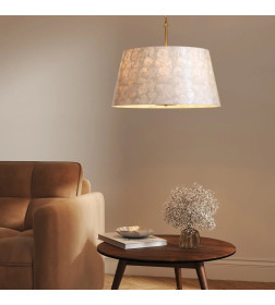 Люстра умная с перламутром 101013/5 латунь/перламутр