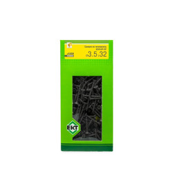 Саморез по ГК 3.5х32 крупный шаг (к дереву), фосфат, ЕКТ (упак/1.000шт)