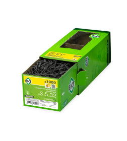 Саморез по ГК 3.5х32 крупный шаг (к дереву), фосфат, ЕКТ (упак/1.000шт)