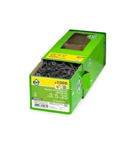 Саморез по ГК 3.5х35 крупный шаг (к дереву), фосфат, ЕКТ (упак/1.000шт)