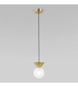 Светильник подвесной с фактурным плафоном 302004 латунь