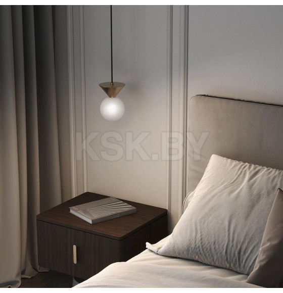 Светильник подвесной с фактурным плафоном 302004 латунь (a071469) 