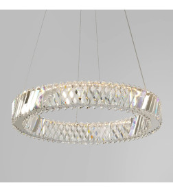 Люстра светодиодная хрустальная 101004 LED никель хрусталь Strotskis