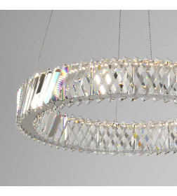 Люстра светодиодная хрустальная 101004 LED никель хрусталь Strotskis