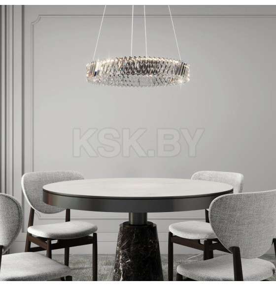 Люстра светодиодная хрустальная 101004 LED никель хрусталь Strotskis (a071451) 