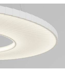 Светильник подвесной светодиодный с абажуром из ткани 101001 LED белый