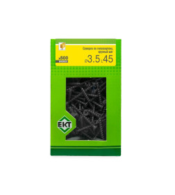 Саморез по ГК 3.5х45 крупный шаг (к дереву), фосфат, ЕКТ (упак/500шт)