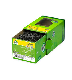 Саморез по ГК 3.5х45 крупный шаг (к дереву), фосфат, ЕКТ (упак/500шт)