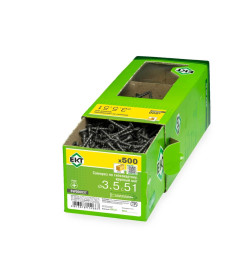 Саморез по ГК 3.5х51 крупный шаг (к дереву), фосфат, ЕКТ (упак/500шт)