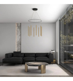 Светильник подвесной светодиодный в цвете латунь 301101 LED латунь