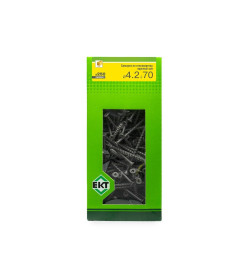 Саморез по ГК 4.2х70 крупный шаг (к дереву), фосфат, ЕКТ (упак/250шт)