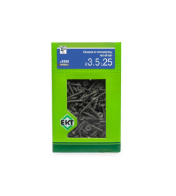 Саморез по ГК 3.5х25 частый шаг (к металлу), фосфат, ЕКТ (упак/1.000шт)