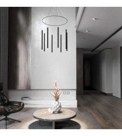 Светильник подвесной светодиодный с регулировкой высоты 301101 LED черный