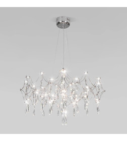 Светильник подвесной светодиодный с фигурным хрусталем 443/1