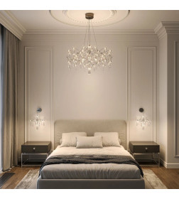 Светильник подвесной светодиодный с фигурным хрусталем 443/1