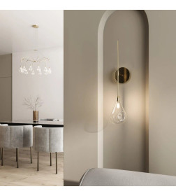 Бра со стеклянным плафоном 201002