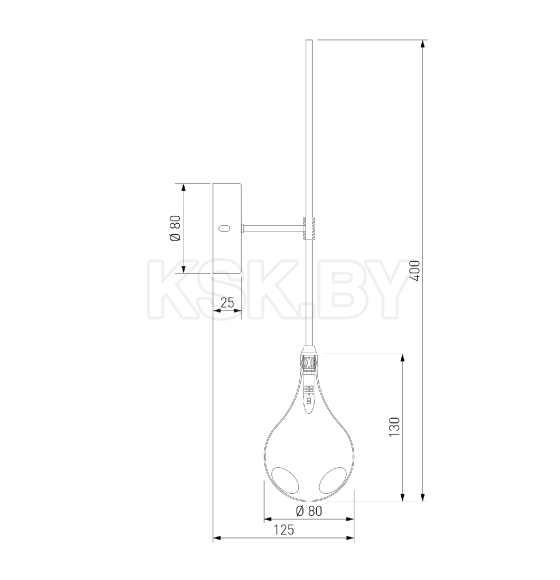 Бра со стеклянным плафоном 201002 (a071498) 