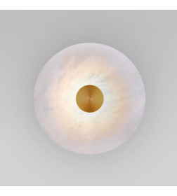 Светильник настенный светодиодный с мраморным рассеивателем 40340 LED латунь