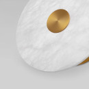 Светильник настенный светодиодный с мраморным рассеивателем 40340 LED латунь (a066529) 