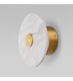 Светильник настенный светодиодный с мраморным рассеивателем 40340 LED латунь