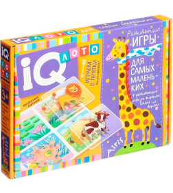 Пластиковое лото для малышей (нов) 3+ Играем в прятки. Кто это спрятался? арт. 29157