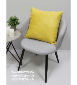 Наволочка декоративная MATEX LUXURY ОБОИ Размер: 45x45 Цвет: горчичный, золотой Артикул: 69-089